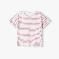14TEE 8J: Crew T-Shirt With Frill Sleeve (3-8 Years)